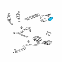 OEM 2016 Buick Regal Heat Shield Diagram - 13312202