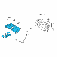 OEM Infiniti G35 Cushion Assembly Rear Seat Diagram - 88300-AC80A