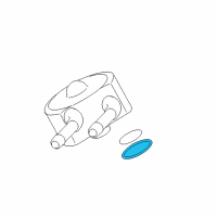 OEM 2003 Lincoln LS Oil Cooler Gasket Diagram - 2W4Z-6A636-AA