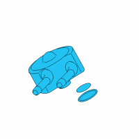OEM Lincoln Oil Cooler Diagram - 2W4Z-6A642-BB