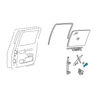 OEM Cadillac Handle Asm-Rear Side Door Window Regulator Diagram - 15692241