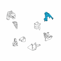OEM 2004 Toyota Matrix Rear Mount Diagram - 12371-0D120