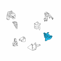 OEM Toyota Side Mount Diagram - 12372-0D110