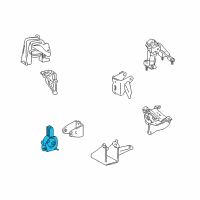 OEM 2007 Toyota Matrix Front Mount Diagram - 12361-0D100