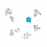 OEM 2003 Toyota Celica Rear Mount Rear Bracket Diagram - 12321-22040