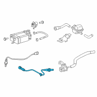 OEM 2008 Toyota Highlander Front Oxygen Sensor Diagram - 89465-0E030