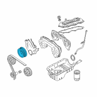 OEM 2001 Nissan Frontier Pulley-Crankshaft Diagram - 12303-5S700