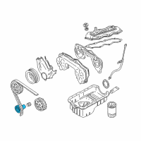 OEM Nissan Pathfinder TENSIONER Belt Diagram - 13070-42L00