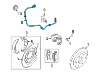 OEM 2005 Nissan Frontier Sensor Assembly Anti Ski, Rear Diagram - 47900-9CA6A