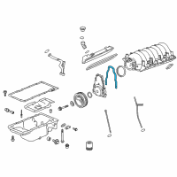 Genuine Chevrolet Camaro Engine Main Bearing Gasket diagram