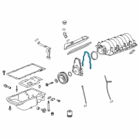 OEM Chevrolet Silverado Gasket-Crankshaft Rear Oil Seal Housing Diagram - 12639249