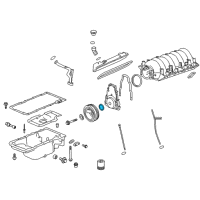 OEM GMC Sierra 2500 HD Crankshaft Seal Diagram - 89060436