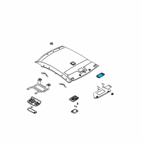 OEM 2002 Nissan Altima Mirror Assembly-Vanity, R Diagram - 96406-8J002