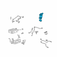 OEM 2007 Honda CR-V Valve Set, EGR Diagram - 18011-RRA-A00