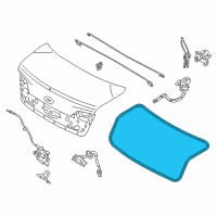 OEM 2014 Kia Cadenza Weather Strip-Trunk Diagram - 873213R510