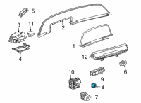 OEM 2022 Cadillac Escalade Headlamp Dimmer Switch Diagram - 84534437