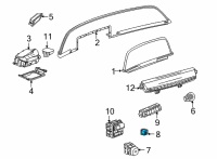 OEM 2022 Cadillac CT5 Headlamp Dimmer Switch Diagram - 84534437