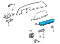 OEM 2022 Cadillac Escalade ESV CONTROL ASM-HTR & A/C USER INTERFACE Diagram - 84891275