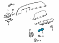 OEM 2022 Cadillac Escalade Ride Control Switch Diagram - 84705868