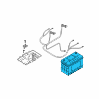 OEM Kia Sorento Batteries Diagram - 3711034000U