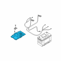 OEM 2007 Kia Sorento Tray Assembly-Battery Diagram - 371503E110