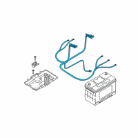 OEM Kia Sorento Battery Cable Assembly Diagram - 372013E050