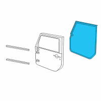 OEM 2011 Jeep Wrangler WEATHERSTRIP-Door To Body Diagram - 55395275AW