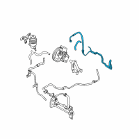 OEM 2008 Kia Sportage Hose Assembly-Power Steering Oil Pressure Diagram - 575100Z100