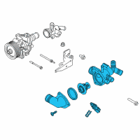 OEM 2018 Ford Transit-350 Thermostat Housing Diagram - BB3Z-8A586-A