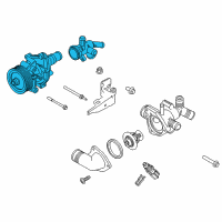 OEM Ford Transit-350 HD Water Pump Assembly Diagram - BK3Z-8501-G