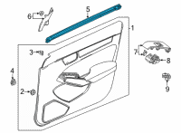 OEM 2022 Honda Civic WEATHERSTRIP, L- FR Diagram - 72375-T20-A01