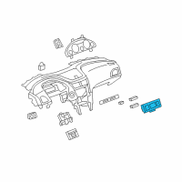 OEM 2010 Chevrolet Traverse Heater & Air Conditioner Control Assembly Diagram - 25932038