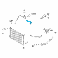 OEM Hyundai Elantra Coupe Hose-Radiator, Upper Diagram - 25411-3X650