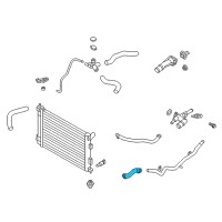 OEM Kia Forte Koup Hose Assembly-W/INLET Pipe Diagram - 254802E000