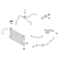 OEM 2015 Hyundai Elantra GT Bracket Assembly-Radiator Mounting, Upper Diagram - 25333-A5100