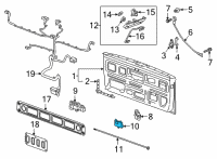 OEM 2020 Chevrolet Silverado 3500 HD Control Module Diagram - 84652297