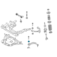 OEM BMW 535i GT Hexagon Nut With Collar Diagram - 07-14-6-875-114