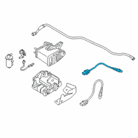 OEM Hyundai Kona Sensor Assembly-Oxygen, Front Diagram - 39210-2B520