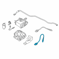 OEM 2021 Kia Seltos Oxygen Sensor Assembly, Rear Diagram - 392102B380