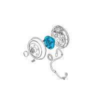 OEM 2008 Chrysler PT Cruiser Rear Wheel Hub Diagram - 4509767