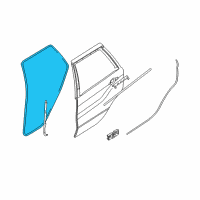 OEM 2001 BMW X5 Edge Protection Rear Diagram - 51-72-7-025-580