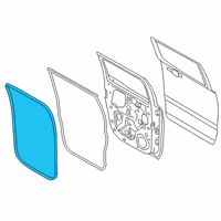 OEM 2019 Ford Ranger Weatherstrip On Body Diagram - EB3Z-2620708-A