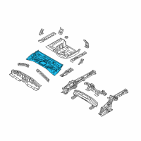 OEM 2019 Kia Rio Panel Assembly-Rear Floor Diagram - 65511H9000