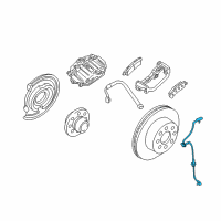 OEM GMC Sierra 1500 Rear Speed Sensor Diagram - 20938121