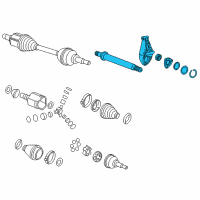 OEM 2012 Chevrolet Sonic Front Wheel Drive Intermediate Shaft Assembly Diagram - 20997750