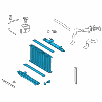 OEM 2009 Toyota Camry Radiator Assembly Diagram - 16400-0H240