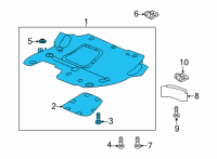 OEM Buick Underbody Shield Diagram - 86771170