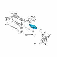 OEM 2004 Infiniti M45 Rear Suspension Rear Left Lower Link Complete Diagram - 551B1-AR700