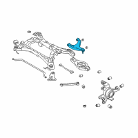 OEM 2004 Infiniti M45 Rear Right Suspension Arm Assembly Diagram - 55501-AG00A