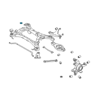 OEM 2002 Infiniti Q45 Stopper-Differential Mounting, Lower Diagram - 55475-AG010